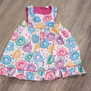 Boutique Colorful Donut Print Dress Size 3-4yo